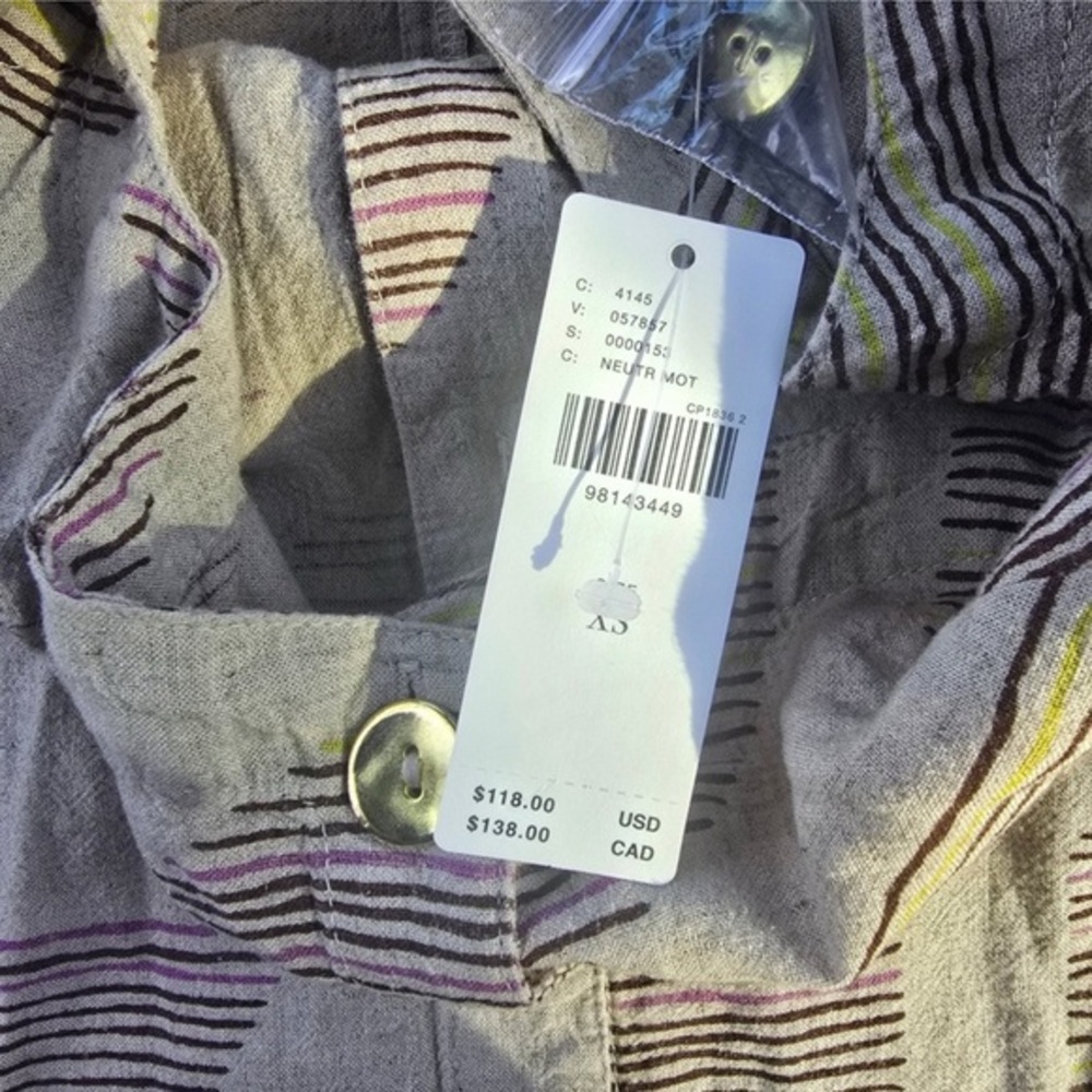 Anthropologie x Celandine NWT Retro Halter Button Front w/Slit Maxi Dress | XS - Picture 8 of 12